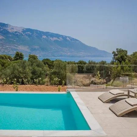 Villa Magnificent Kefalonia 3 Bedrooms Montagna Mare Private Pool Stunning Sea Views Pesada *