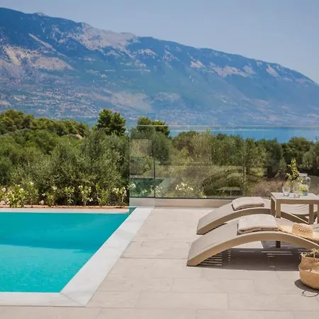 Magnificent Kefalonia 3 Bedrooms Montagna Mare Private Pool Stunning Sea Views Pesada * Pesadha