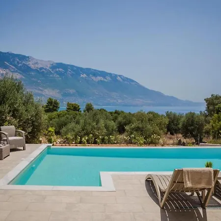 Magnificent Kefalonia 3 Bedrooms Montagna Mare Private Pool Stunning Sea Views Pesada *