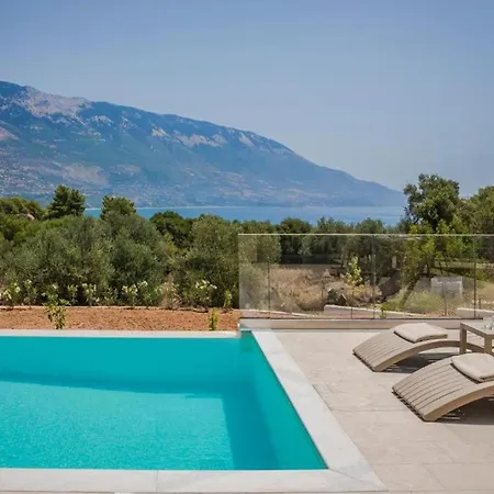 Magnificent Kefalonia 3 Bedrooms Montagna Mare Private Pool Stunning Sea Views Pesada * Pesadha